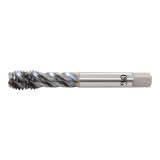 OSG 34701808 | EXOTAP M M18.00x2.50mm Thread Size x 13.77mm Shank x 2.00mm Length x 125.00mm OAL Modified Bottom (2.5P) Chamfer D7 4 Flute V Coated HSSE 347 Spiral Flute Tap