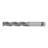 OSG 233-3594 | 23/64" Drill Size x 0.359" Shank x 63.50mm Flute Length x 101.60mm OAL x 150 Degree Point Angle 3 Flute BRIGHT Coated Carbide 233 Jobber Length Drill Bit
