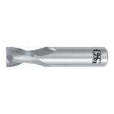 OSG ?412-1250 | 0.125" Diameter x 0.125" Shank x 0.250" LOC x 1.500" OAL x 30 Degree Helix Angle 2 Flute Bright Coated Carbide 412 Square End Mill