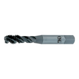 OSG 2993201 | HY-PRO TAP M M18.00x2.50mm Thread Size x 13.77mm Shank x 19.98mm Length x 102.40mm OAL Modified Bottom (2.5P) Chamfer D7 4 Flute Steam Oxide Coated HSSE 299 Spiral Flute Tap