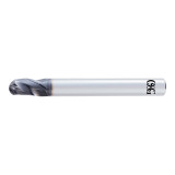 OSG 3187520 | EXOCARB 5.00mm Diameter x 6.00mm Shank x 5.00mm LOC x 6.00mm OAL x 2.50mm Radius x 30 Degree Helix Angle 3 Flute DUROREY Coated Carbide 4730 Ball End Mill