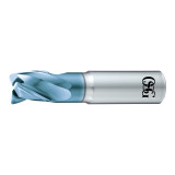 OSG 8533254 | EXOCARB 16.00mm Diameter x 16.00mm Shank x 24.00mm LOC x 10.00mm OAL x 1.00mm Radius x 30 Degree Helix Angle 3 Flute DLC Coated Carbide 2973 Corner Radius End Mill