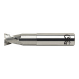 OSG 20230300 | EXOCARB 1/4" Diameter x 0.250" Shank x 0.250" LOC x 2.500" OAL x 0.030" Radius x 30 Degree Helix Angle 2 Flute BRIGHT Coated Carbide 2023 Corner Radius End Mill