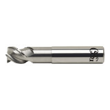 OSG 20430800 | EXOCARB 1/2" Diameter x 0.500" Shank x 0.500" LOC x 3.000" OAL x 0.060" Radius x 45 Degree Helix Angle 3 Flute BRIGHT Coated Carbide 2043 Corner Radius End Mill