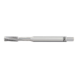 OSG 1660000200 | A Brand M M6.00x1.00mm Thread Size x 6.48mm Shank x 12.00mm Length x 8.00mm OAL Bottom (1.5P) Chamfer D5 3 Flute BRIGHT Coated Carbide 16600 Spiral Flute Tap