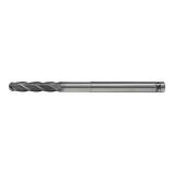 OSG 74310525 | EXOCARB 1/8" Diameter x 0.125" Shank x 0.625" LOC x 3.000" OAL x 0.063" Radius x 30 Degree Helix Angle 4 Flute DG Coated Carbide 7431 Ball End Mill