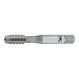 OSG 2493403 | HY-PRO TAP UNC 1/4" - 2 Thread Size x 0.255" Shank x 0.594" Length x 2.500" OAL Plug (4P) Chamfer H5 3 Flute Nitride Coated HSSE 240 Straight Flute Tap
