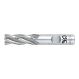 OSG 5400305 | 1/4" Diameter x 0.375" Shank x 0.625" LOC x 2.438" OAL x 30 Degree Helix Angle 4 Flute TiN Coated HSS-CO 540 Square End Mill