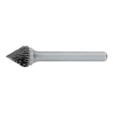 OSG 850-5000-60 | 12.70mm Diameter x 6.00mm Shank x 12.70mm LOC x 38.00mm OAL x 60 Degree Included Angle Bright Coated Carbide 850 Cone Burr