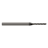 Harvey Tool 34039-C4 | 1.00mm Diameter x 1/8" Shank x 0.325" LOC x 2.500" OAL 3 Flute Amorphous Diamond Coated Carbide Miniature Ball End Mill