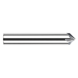Harvey Tool 731916 | 0.250" Shank x 0.208" LOC x 2.500" OAL x 30 Degree Angle Per Side 4 Flute UN Coated Carbide Pointed Chamfer Cutter