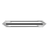 Harvey Tool 693145 | 0.500" Shank x 0.245" LOC x 3.000" OAL x 45 Degree Angle Per Side 4 Flute UN Coated Carbide Double-Ended Pointed Chamfer Cutter