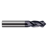 Harvey Tool 865403-C6 | 0.047" Diameter x 0.125" Shank x 0.141" LOC x 1.500" OAL x 120 Degree Included Angle 4 Flute AlTiN Nano Coated Carbide Helical Tip Drill/End Mill