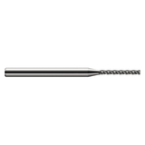 Harvey Tool 889105 | 0.118" Diameter x 0.125" Shank x 0.950" LOC x 2.500" OAL x 0.020" Radius 4 Flute UN Coated Carbide Miniature Corner Radius End Mill