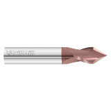 Fullerton Tool 12605 | 1/4" Diameter x 1/4" Shank x 2-1/2" OAL 2 Flute FC20 Coated Drill Mill