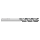 Fullerton Tool 27569 | 1/2" Diameter x 1/2" Shank x 6" OAL x 0.090" Radius 3 Flute Corner Radius End Mill