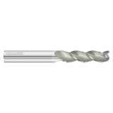 Fullerton Tool 27744 | 3/4" Diameter x 3/4" Shank x 5" OAL x 0.090" Radius 3 Flute FC5 Coated Corner Radius End Mill