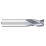 Fullerton Tool 30321 | 11/32" Diameter x 3/8" Shank x 2-1/2" OAL 3 Flute TiCN Coated Square End Mill