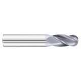 Fullerton Tool 30350 | 13/64" Diameter x 1/4" Shank x 2-1/2" OAL 4 Flute TiCN Coated Ball End Mill