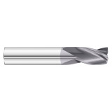 Fullerton Tool 30697 | 19/64" Diameter x 5/16" Shank x 2-1/2" OAL 3 Flute TiAlN Coated Square End Mill