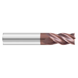 Fullerton Tool 33509 | 1/4" Diameter x 1/4" Shank x 2-1/2" OAL 4 Flute FC20 Coated Square End Mill