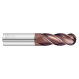 Fullerton Tool 35023 | 5/16" Diameter x 5/16" Shank x 2-1/2" OAL 4 Flute FC20 Coated Ball End Mill