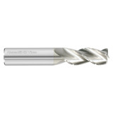 Fullerton Tool 38640 | 3/16" Diameter x 3/16" Shank x 2" OAL x 0.015" Radius 3 Flute FC5 Coated Corner Radius End Mill