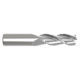 Fullerton Tool 38681 | 1/2" Diameter x 1/2" Shank x 5" OAL x 0.030" Radius 3 Flute FC5 Coated Corner Radius End Mill