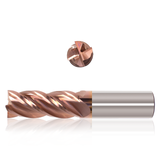 Precision Cutting Tools 9500348 | 3/4" Cutting Diameter x 3/4" Shank x 1-1/2" Flute length x 4" OAL 4 Flute Vulcan Coated Carbide High Performance Standard End Mill