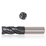Precision Cutting Tools 9585596 | 3/8" Cutting Diameter x 3/8" Shank x 0.188" Radius x 3/4" Flute length x 3" OAL 4 Flute Varianta Supral Coated Carbide Stub - Necked Ball End Mill