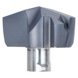 Tungaloy 6758059 | DMH122 AH9130 12 Seat Size x 12.20mm Minimum Diameter x 12.20mm Maximum Diameter x 1.86mm Point Length TiAlSiCrN Coated Carbide Inserted Solid Drill Head