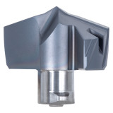 Tungaloy 6920138 | DMC244 AH9130 24 Seat Size x 24.40mm Minimum Diameter x 24.40mm Maximum Diameter x 5.30mm Point Length TiAlSiCrN Coated Carbide Inserted Solid Drill Head