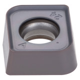 Tungaloy 6913121 | AXHU100424PER-MM AH130 11.15mm Circle Diameter x 5.38mm Thickness x 2.41mm Radius 4 Edge TiAlN Coated Carbide Milling Insert