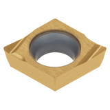 Tungaloy 6967506 | EPGT521 FR-W08 SH7025 0.156" Circle Diameter x 0.063" Thickness x 0.161" Edge Length x 0.016" Radius x 11 Degree Clearance Angle TiAlN+TiCN Coated Carbide Turning Insert