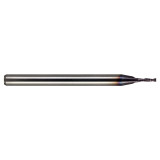 M.A. Ford 12109840A | 2.50mm Diameter x 3.00mm Shank x 12.00mm LOC x 38.00mm OAL x 30 Degree Helix Angle 2 Flute ALtima Coated Carbide 121 Square End Mill