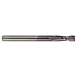 M.A. Ford 12125000A | 1/4" Diameter x 1/4" Shank x 3/4" LOC x 2-1/2" OAL x 30 Degree Helix Angle 2 Flute ALtima Coated Carbide 121 Square End Mill