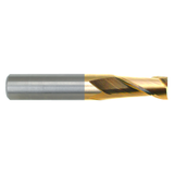 M.A. Ford 12162500T | 5/8" Diameter x 5/8" Shank x 1-1/4" LOC x 3-1/2" OAL x 30 Degree Helix Angle 2 Flute TiN Coated Carbide 121 Square End Mill
