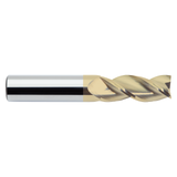 M.A. Ford 13825004F | 1/4" Diameter x 1/4" Shank x 3/4" LOC x 2-1/2" OAL x 36 Degree Helix Angle 3 Flute Fordlube Coated Carbide 138 Square End Mill