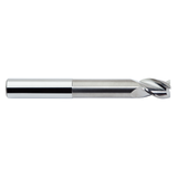 M.A. Ford 13825012NR.030 | 1/4" Diameter x 1/4" Shank x 1/2" LOC x 2-1/8" Neck Length x 4.000" OAL x 0.030" Radius x 36 Degree Helix Angle 3 Flute Uncoated Carbide 138N Corner Radius End Mill