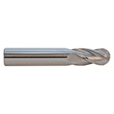 M.A. Ford 14021870 | 7/32" Diameter x 1/4" Shank x 5/8" LOC x 2-1/2" OAL x 7/64" Radius x 30 Degree Helix Angle 4 Flute Uncoated Carbide 140 Ball Nose End Mill