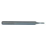 M.A. Ford 15003940 | 1.00mm Diameter x 3.00mm Shank x 3.00mm LOC x 38.00mm OAL x 0.50mm Radius x 30 Degree Helix Angle 2 Flute Uncoated Carbide 150 Ball Nose End Mill