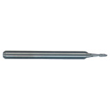 M.A. Ford 15008000 | 0.080" Diameter x 1/8" Shank x 0.240" LOC x 1-1/2" OAL x 30 Degree Helix Angle 2 Flute Uncoated Carbide 150 Ball Nose End Mill