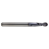 M.A. Ford 15011810A | 3.00mm Diameter x 3.00mm Shank x 12.00mm LOC x 38.00mm OAL x 1.50mm Radius x 30 Degree Helix Angle 2 Flute ALtima Coated Carbide 150 Ball Nose End Mill