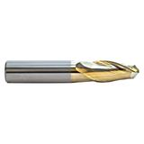 M.A. Ford 15047240T | 12.00mm Diameter x 12.00mm Shank x 25.00mm LOC x 76.00mm OAL x 6.00mm Radius x 30 Degree Helix Angle 2 Flute TiN Coated Carbide 150 Ball Nose End Mill