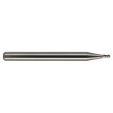M.A. Ford 16503940 | 1.00mm Diameter x 3.00mm Shank x 2.00mm LOC x 38.00mm OAL x 0.50mm Radius x 30 Degree Helix Angle 4 Flute Uncoated Carbide 165 Ball Nose End Mill