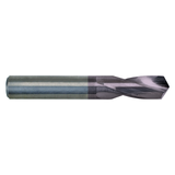 M.A. Ford 22643700A | 11.10mm Drill Size x 11.10mm Shank x 47.00mm Flute Length x 95.00mm OAL x 21 Degree Helix Angle 2 Flute ALtima Coated Carbide 226 Screw Machine Length Drill Bit