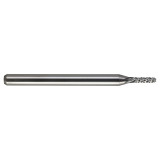 M.A. Ford 23109450 | 2.40mm Diameter x 3.18mm Shank x 9.50mm LOC x 38.00mm OAL 9 LH Flute 7 RH Flute Uncoated Carbide 231 Diamond Pattern Router Bit