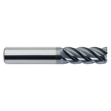 M.A. Ford 278625212B | 5/8" Diameter x 5/8" Shank x 1-5/8" LOC x 3-1/2" OAL x 0.250" Radius x 40 Degree Helix Angle 5 Flute ALtima Blaze Coated Carbide 278 Corner Radius End Mill