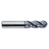 M.A. Ford 27931200B | 5/16" Diameter x 5/16" Shank x 1/2" LOC x 2.000" OAL x 5/32" Radius x 35-38 Degree Helix Angle 4 Flute ALtima Blaze Coated Carbide 279 Ball End Mill