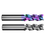 M.A. Ford 33437500R.020GP | 3/8" Diameter x 3/8" Shank x 5/8" LOC x 2.000" OAL x 0.020" Radius x 45 Degree Helix Angle 3 Flute Gem Plus Coated Carbide 334 Roughing End Mill